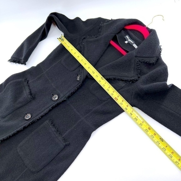 Karl Lagerfeld  Peacoat Black Pointed Collar Size S/P - Picture 10 of 13